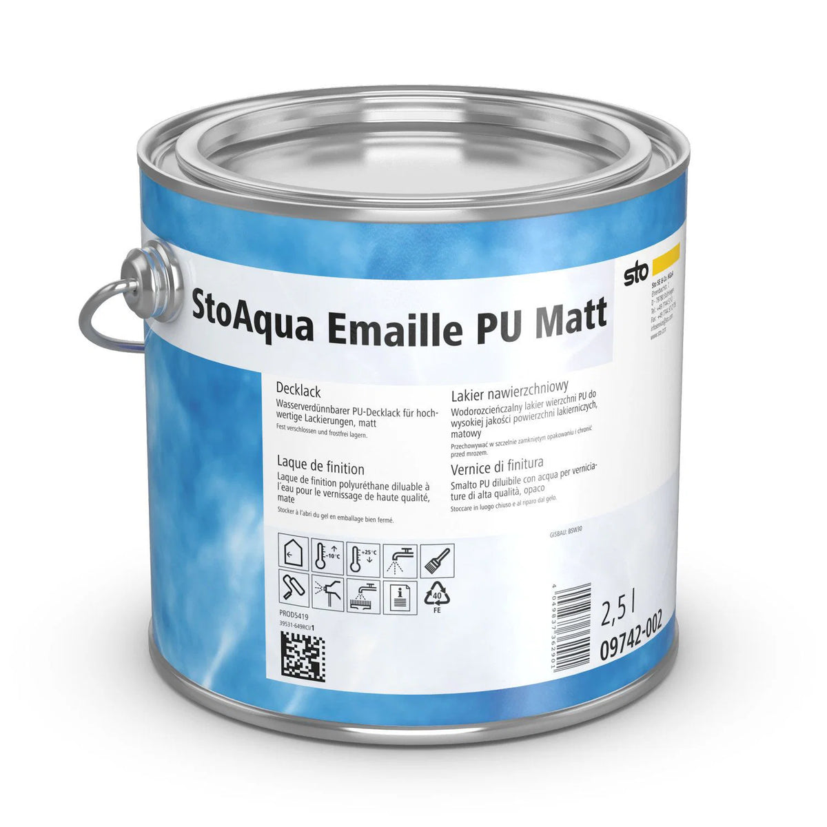 StoAqua Emaille PU Matt 2,5 l – Lack von Sto
